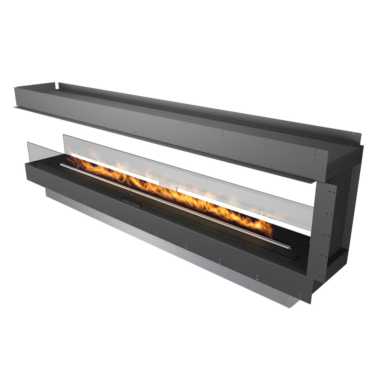 Planika Forma Firebox ROOM-DIVIDER mit BEV Automatikbrenner FLA 3 Forma 2700