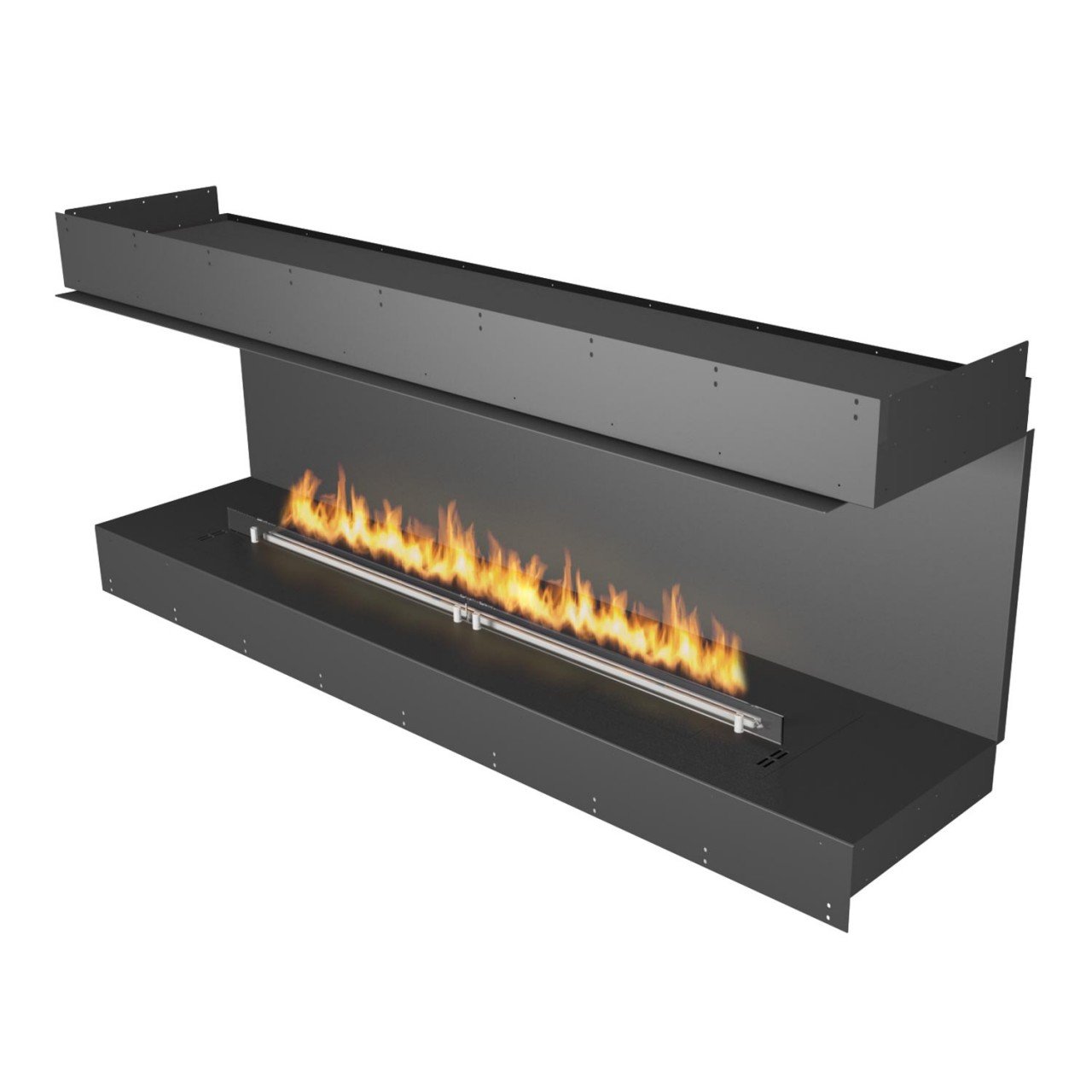 Planika Forma Firebox THREE-SIDED mit BEV Automatikbrenner FLA 3 Forma 1800