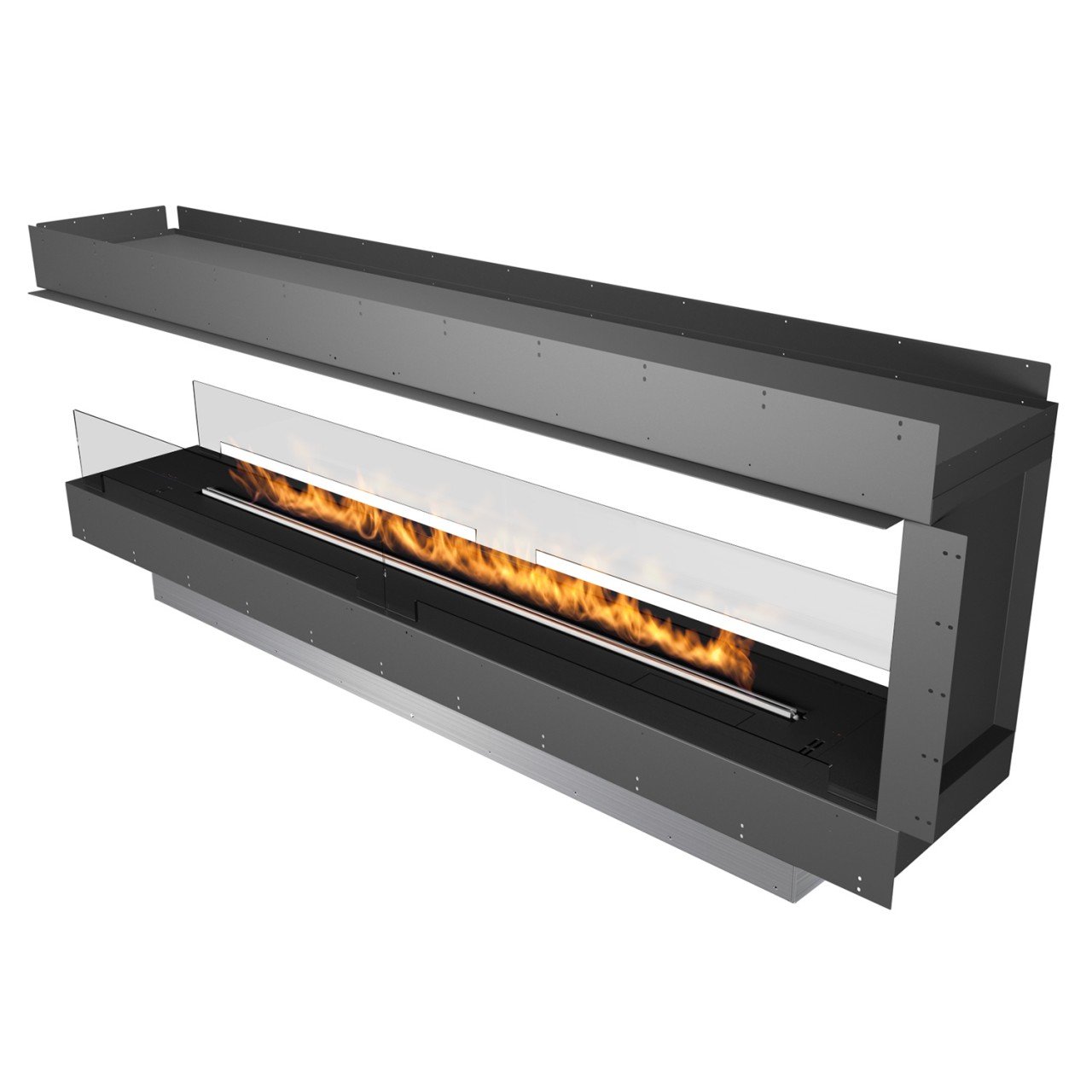 Planika Forma Firebox ROOM-DIVIDER mit BEV Automatikbrenner FLA 3+ Forma 2300