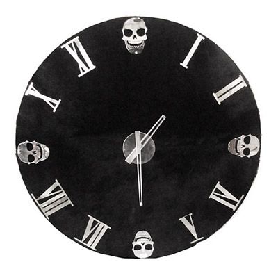 Skull Wanduhr