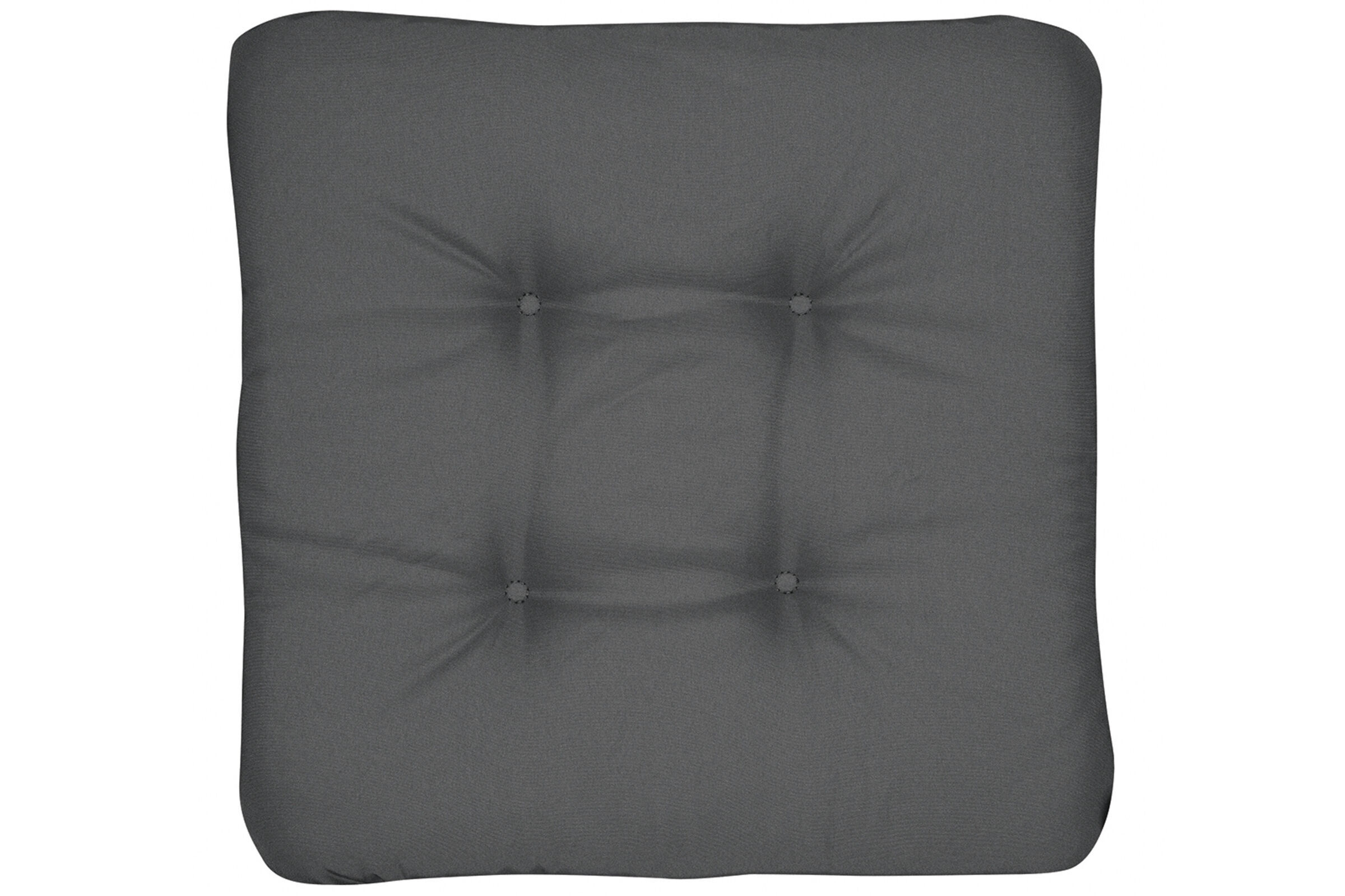 DOPPLER LOOK Sitzkissen, anthrazit, Polyester, 45×45 cm, 4cm dick