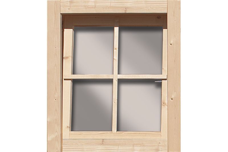 KARIBU Dreh-Kipp-Fenster, Holz 28 mm