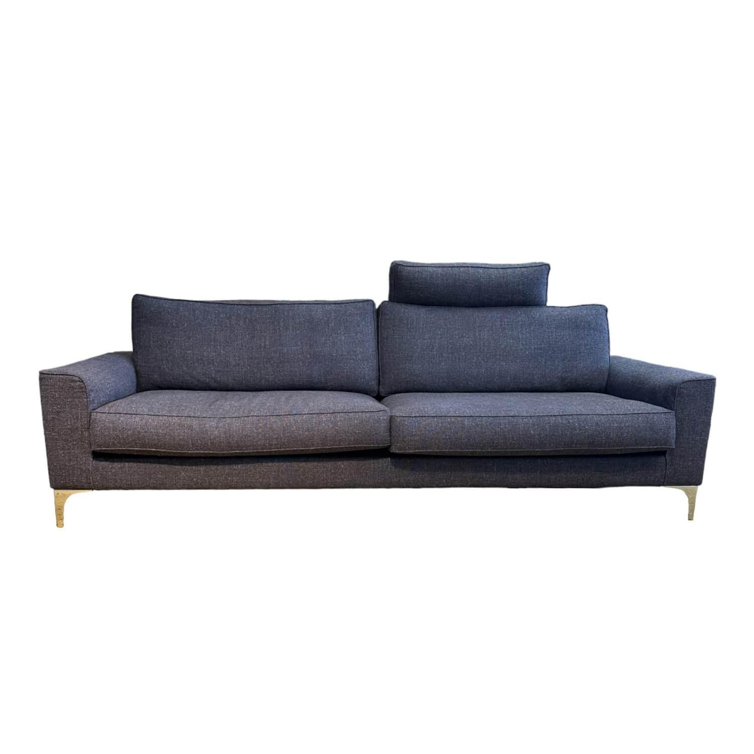 Sofa Jon Edwards Bodenfrei Bezug Stoff Spring Ip1764-454 Grau Füße Metall