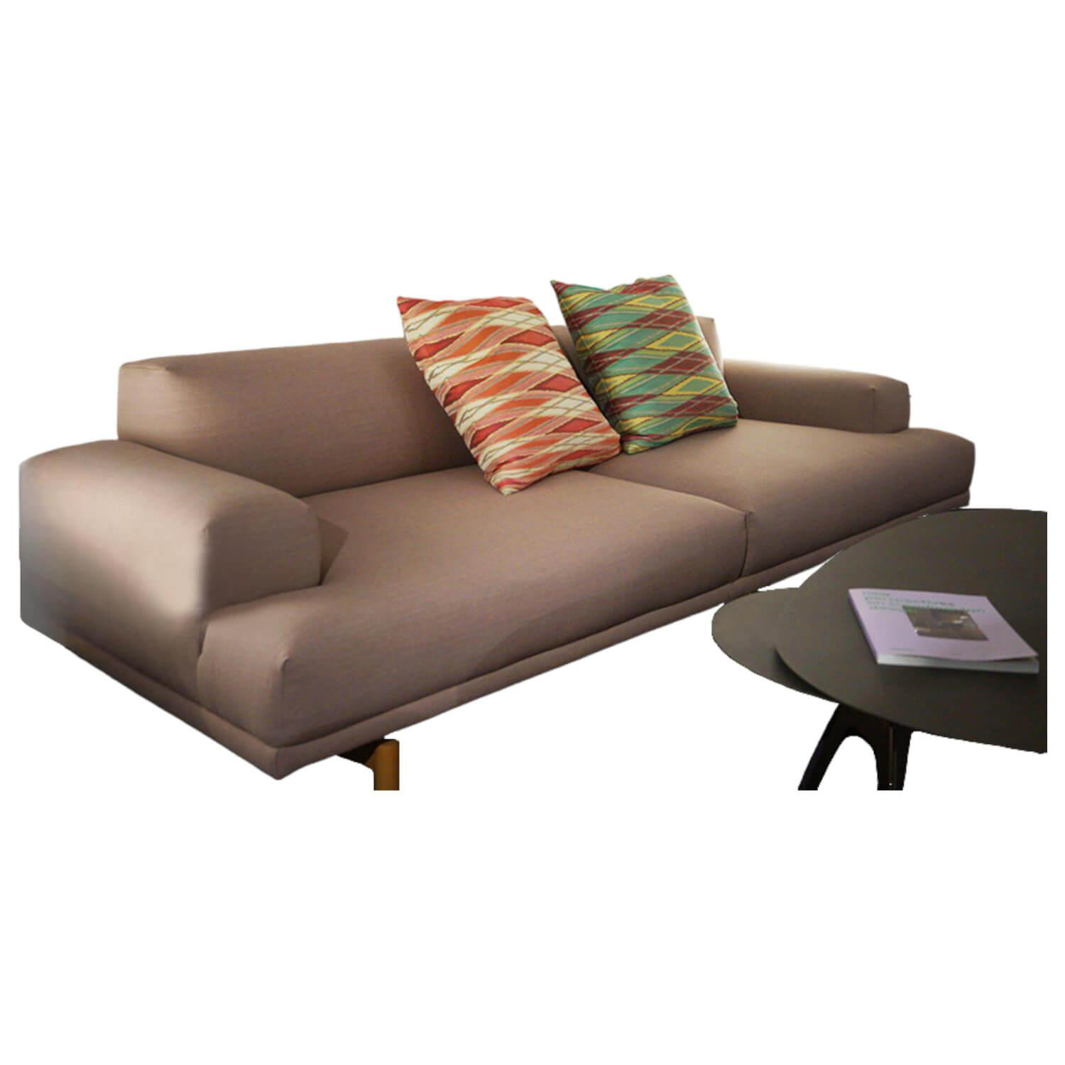 Sofa Compose Bezug Stoff Fiord 551 Rosa Untergestell Eiche Massiv