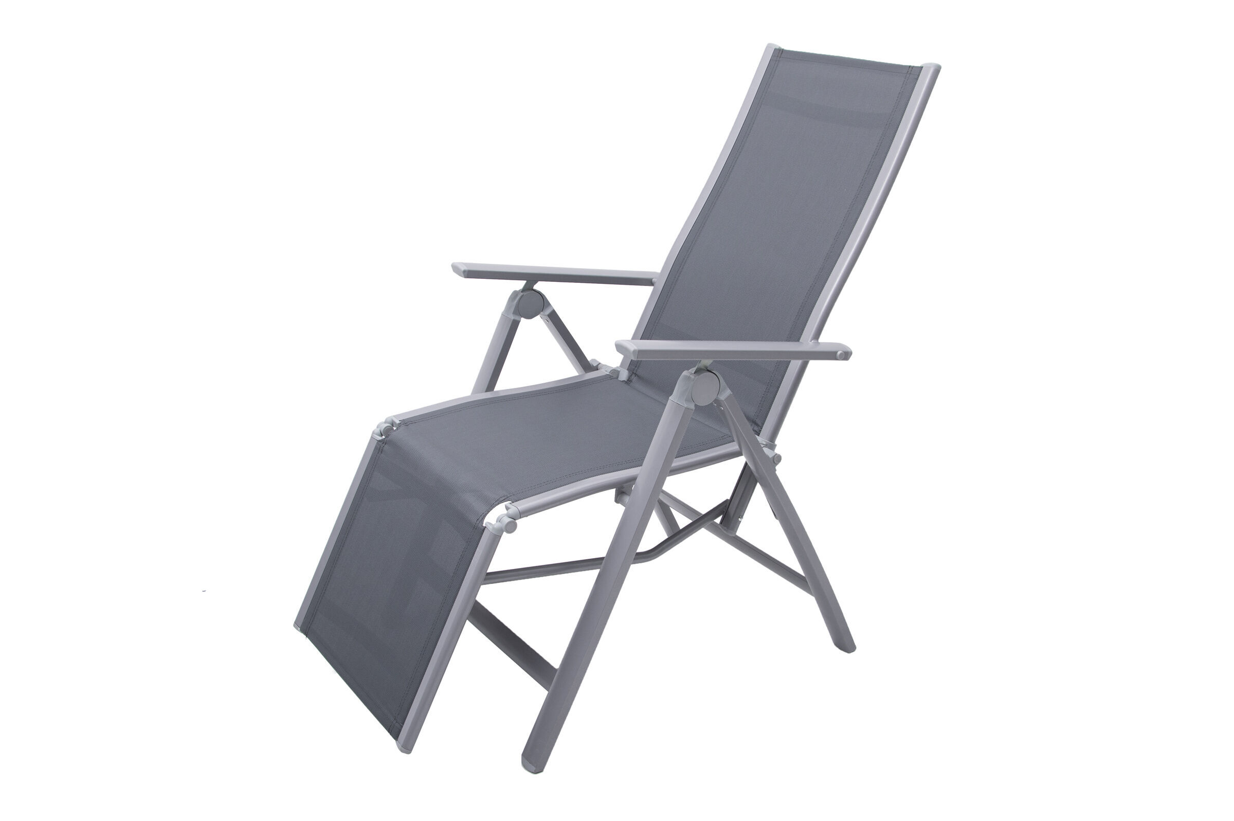 B-Ware: OUTFLEXX Relaxsessel, silber/grau, Alu/Textilene, 67x71x45cm