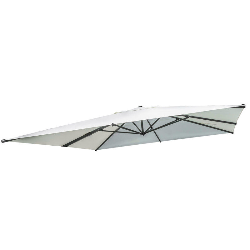 OUTFLEXX Ersatzdach Ultimate XL Ampelschirm, creme, Polyester, 450 x 450 cm