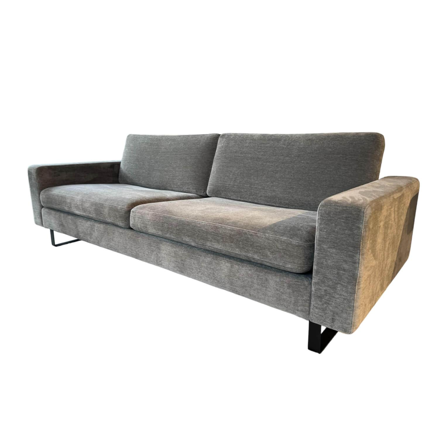 Sofa Conseta Bezug Stoff 8143 Taupe Grau Metallkufen F05 Schwarz Feinstruktur Mi…