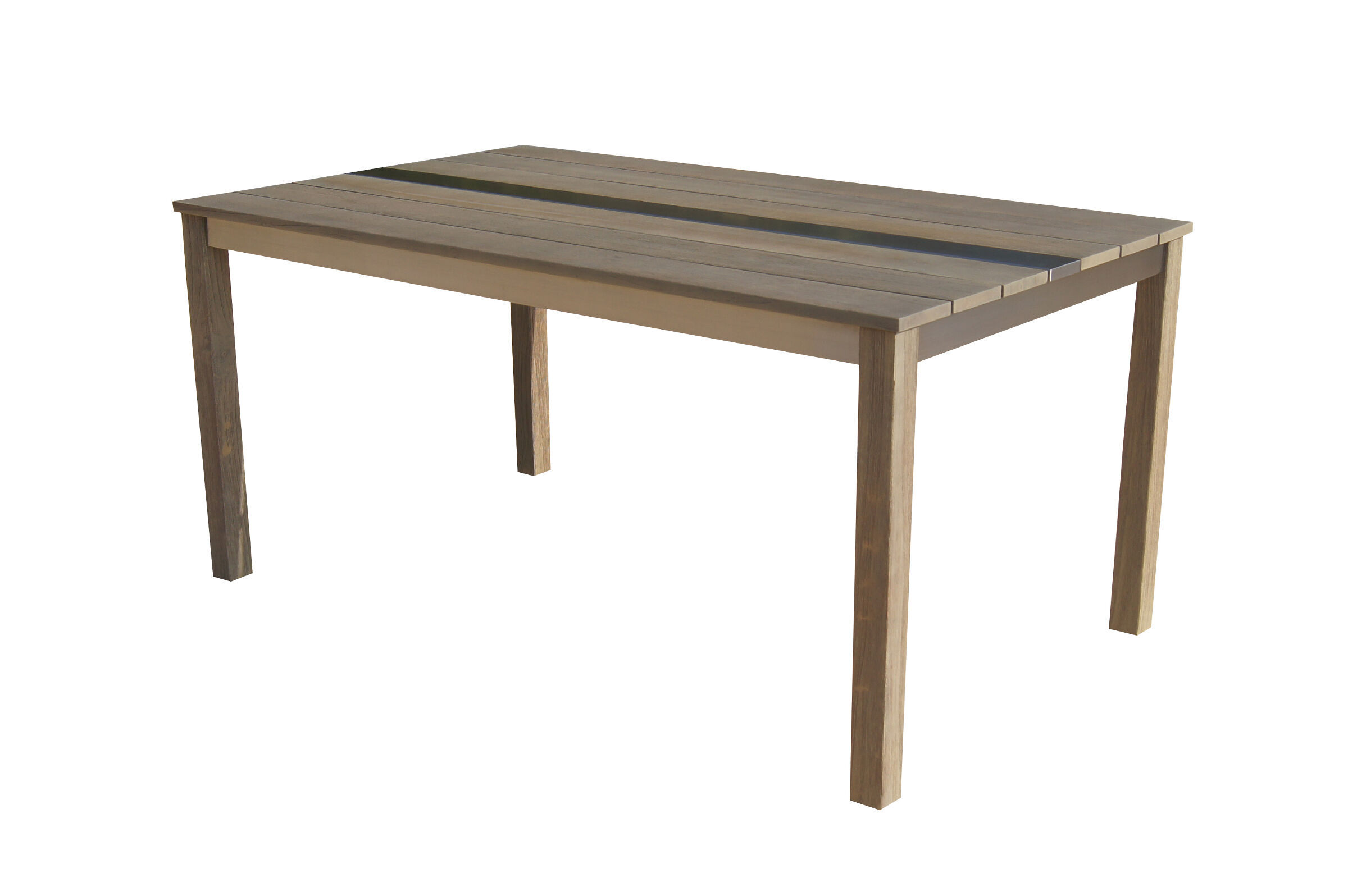 OUTFLEXX Dining Tisch, natur, FSC®-Teak, 160x95cm, Tischbeine aus FSC®-Teakholz