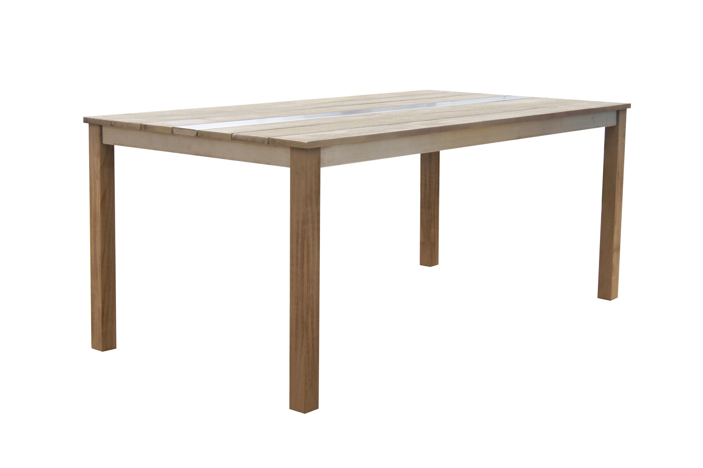 OUTFLEXX Dining Tisch, natur, FSC®-Teak, 180×95 cm, Tischbeine aus FSC®-Teakholz