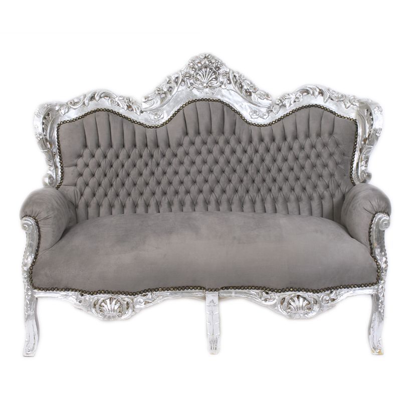 F30 Barocksofa silber /grau