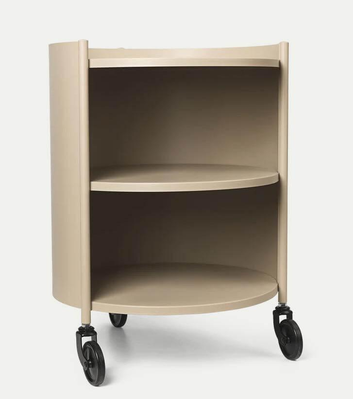 Rollwagen Eve Storage Stahl Pulverbeschichtet Cashmere Beige