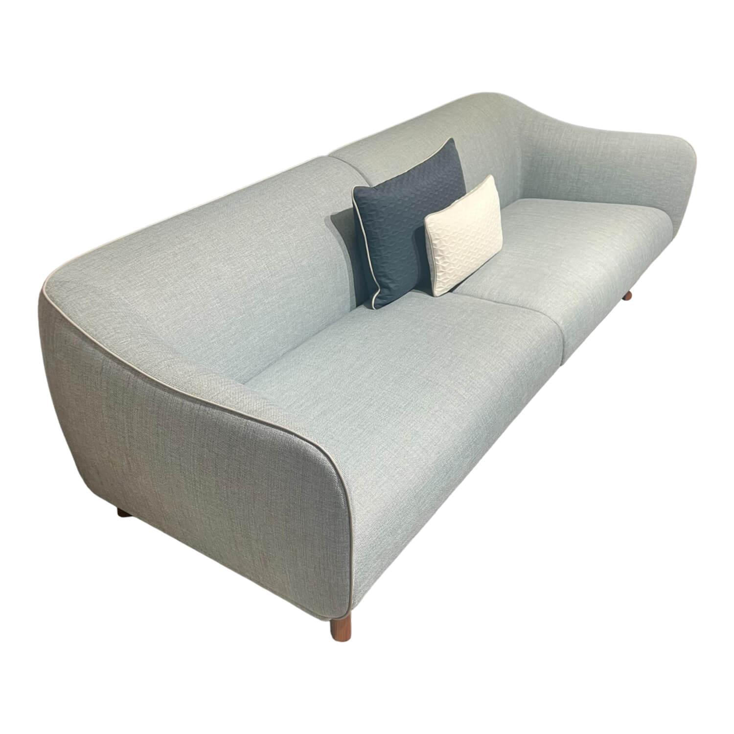 Sofa Drive Stoff D Cielo 6356 Blau mit 2 Kissen