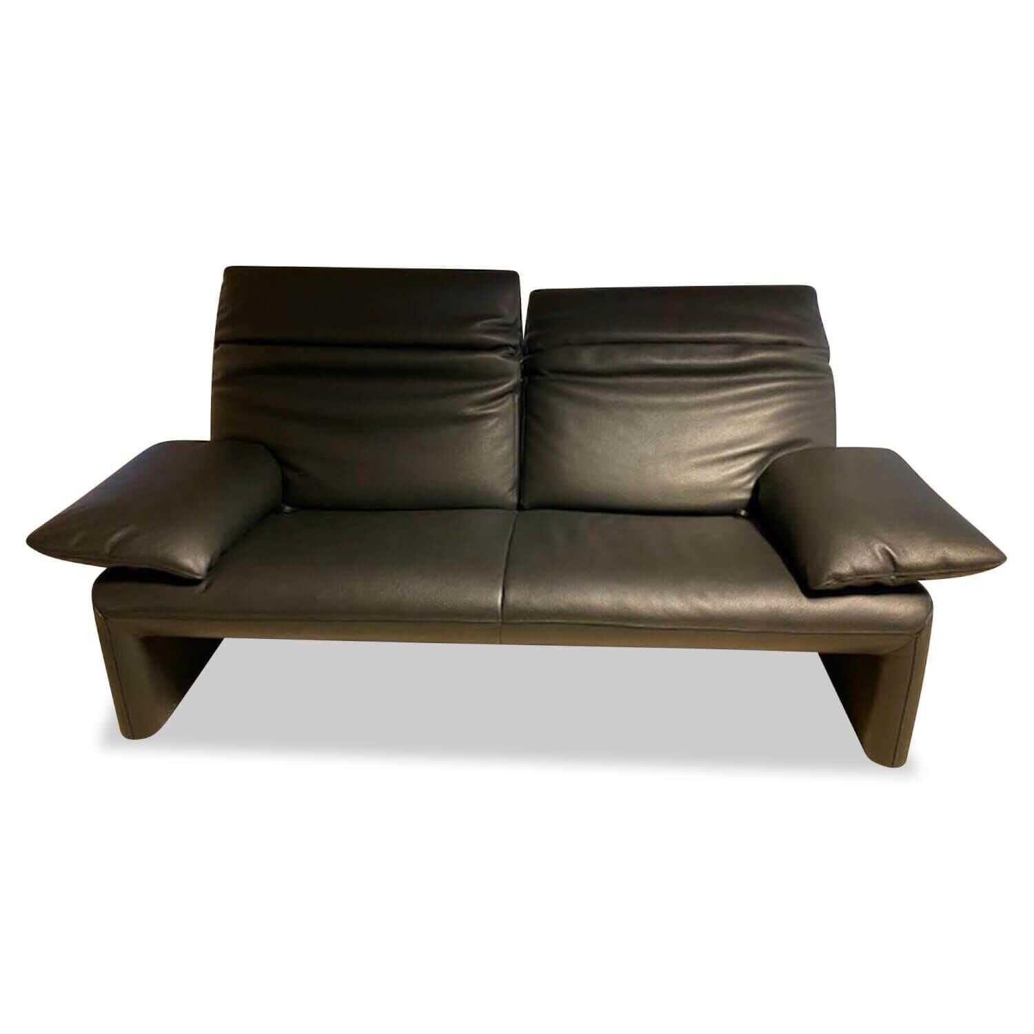 Sofa Linea Mobil JR 8780 Leder Fuerte Schwarz