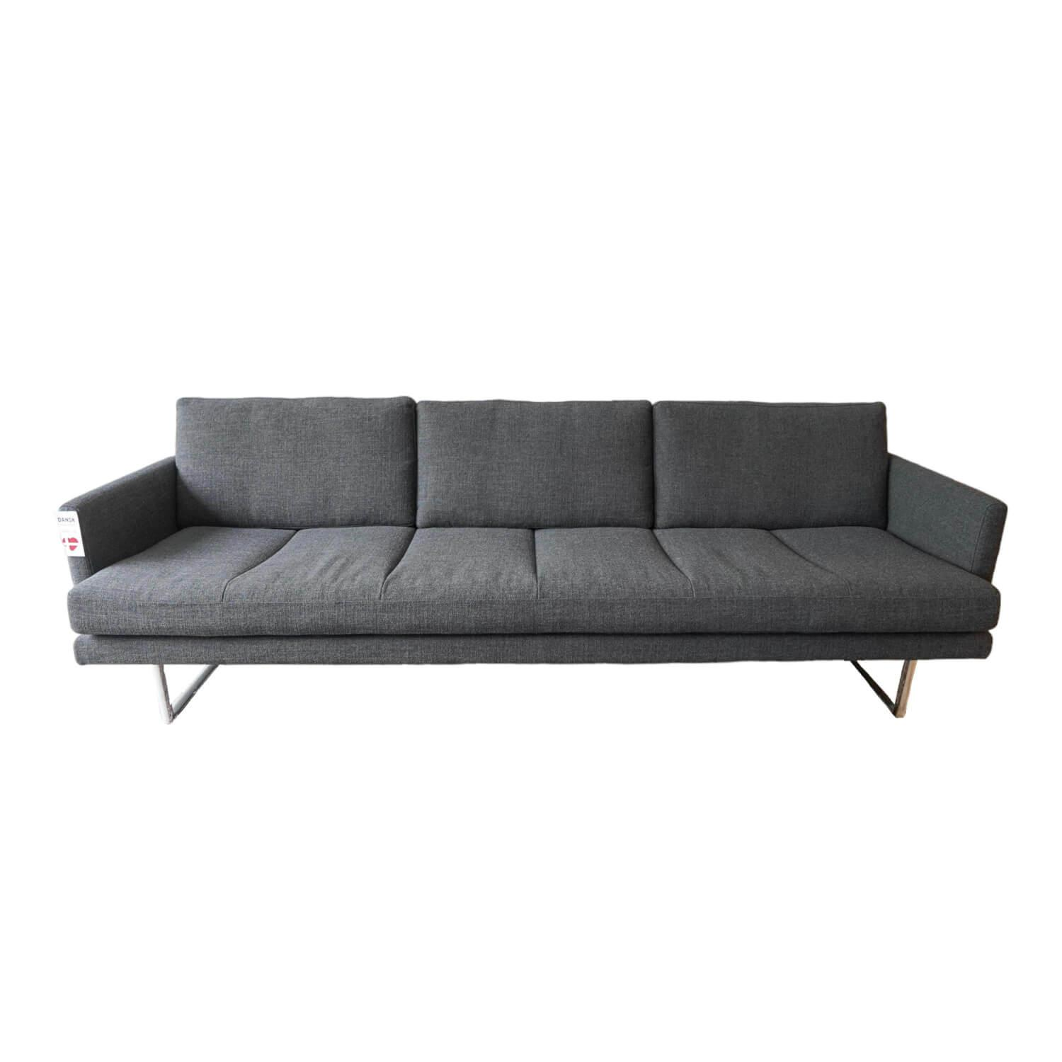 Sofa Snoopy Stoff Anthrazit Gestell Metall