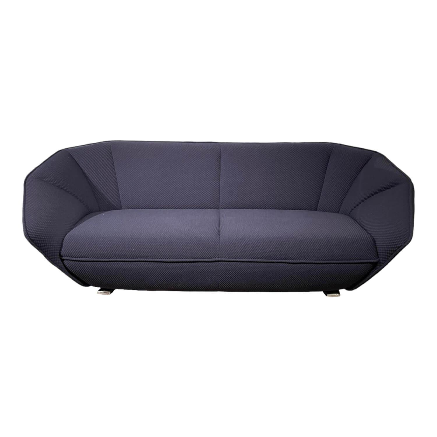 Sofa 3-Sitzer Colla Stoff 26169 Mosaic 2-692 Füße Aluminium Poliert