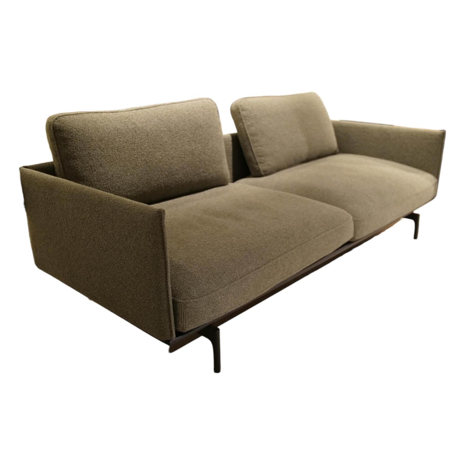 Sofabank Liv Smart 536 Stoff 24.140 Grüngrau Gestell Aluminium Feinstruktur Pulv…