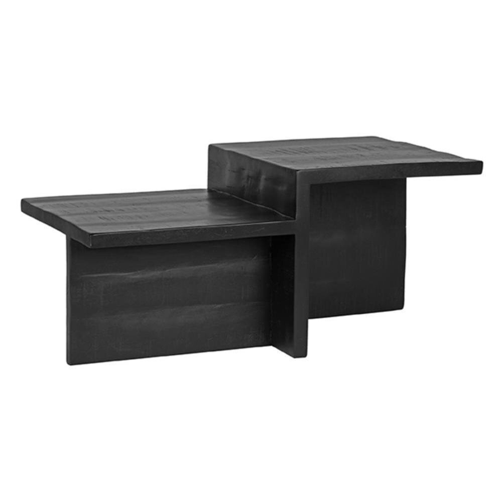 RINGO-Living Couchtisch Sibo in Schwarz aus Mangoholz