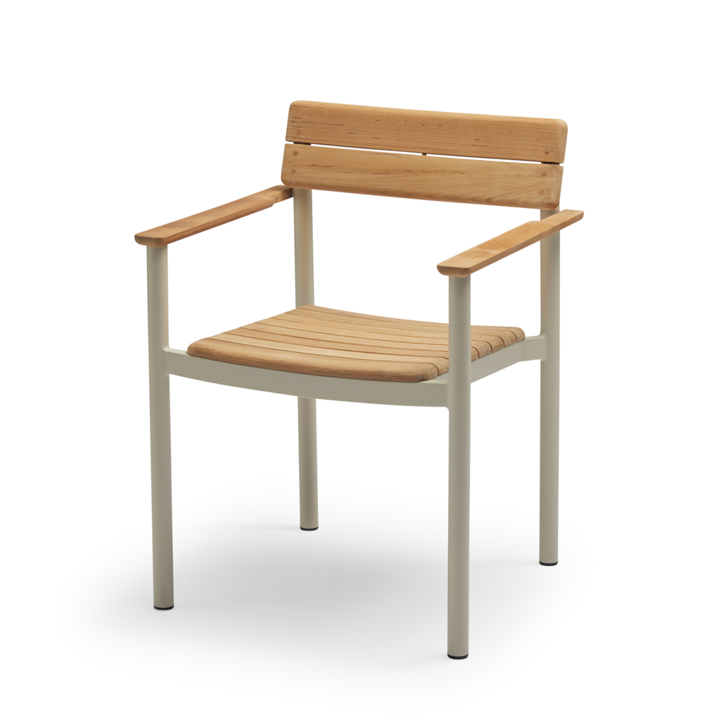 Skagerak – Pelagus Armchair – Gartenstuhl aus Holz & Alu mit Armlehnen