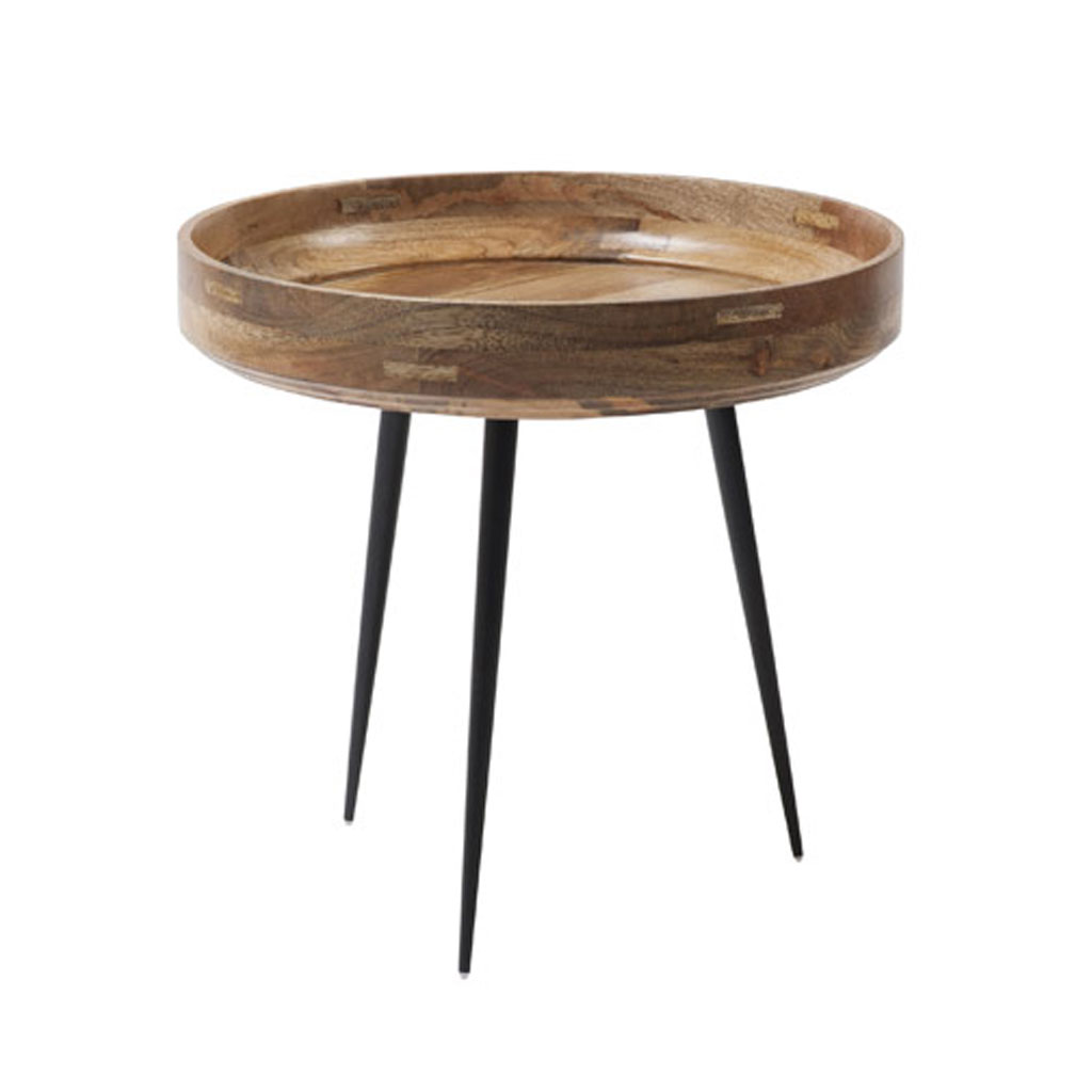 Mater – Bowl Table – runde Beistelltische aus Mangoholz in 3 Größen