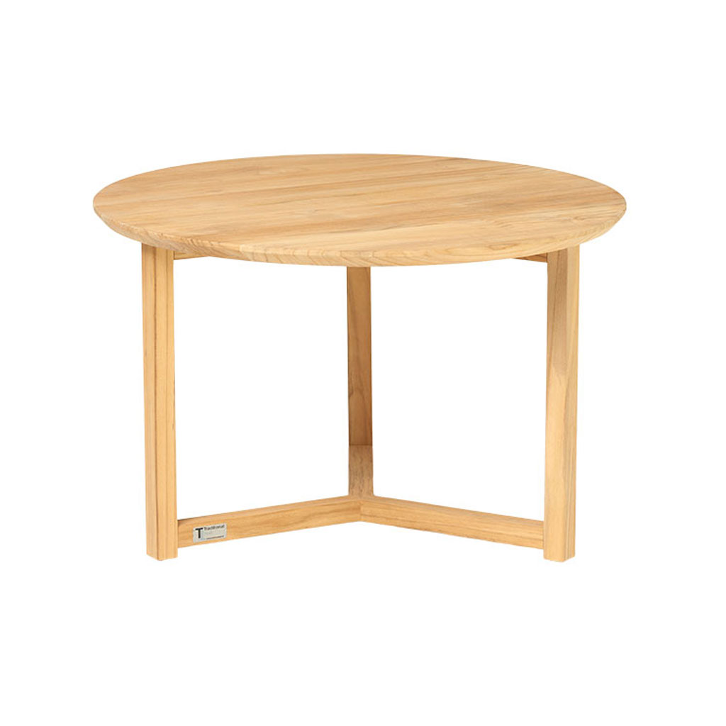 Traditional Teak – Manon – Garten Couchtisch aus Teakholz – Ø 70 cm