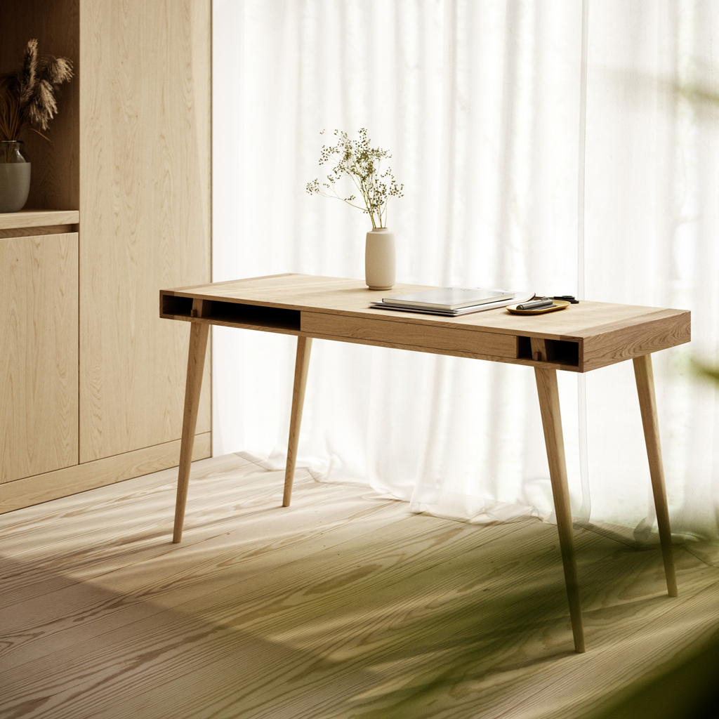 Nordic Tales – Poet Desk – moderner Design Schreibtisch aus Eichenholz