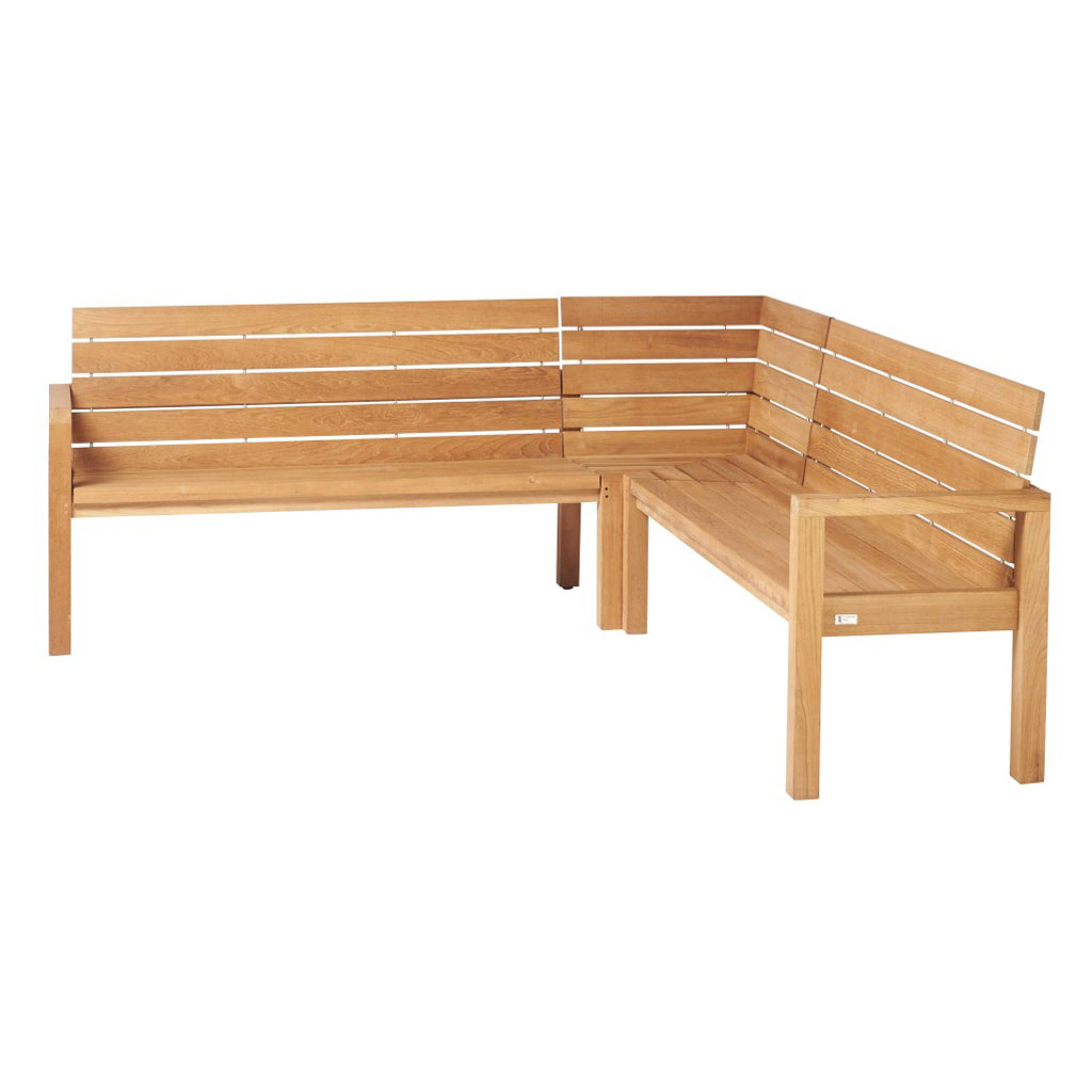 Traditional Teak – Maxima – moderne Gartenbank aus Teakholz – 3 Größen