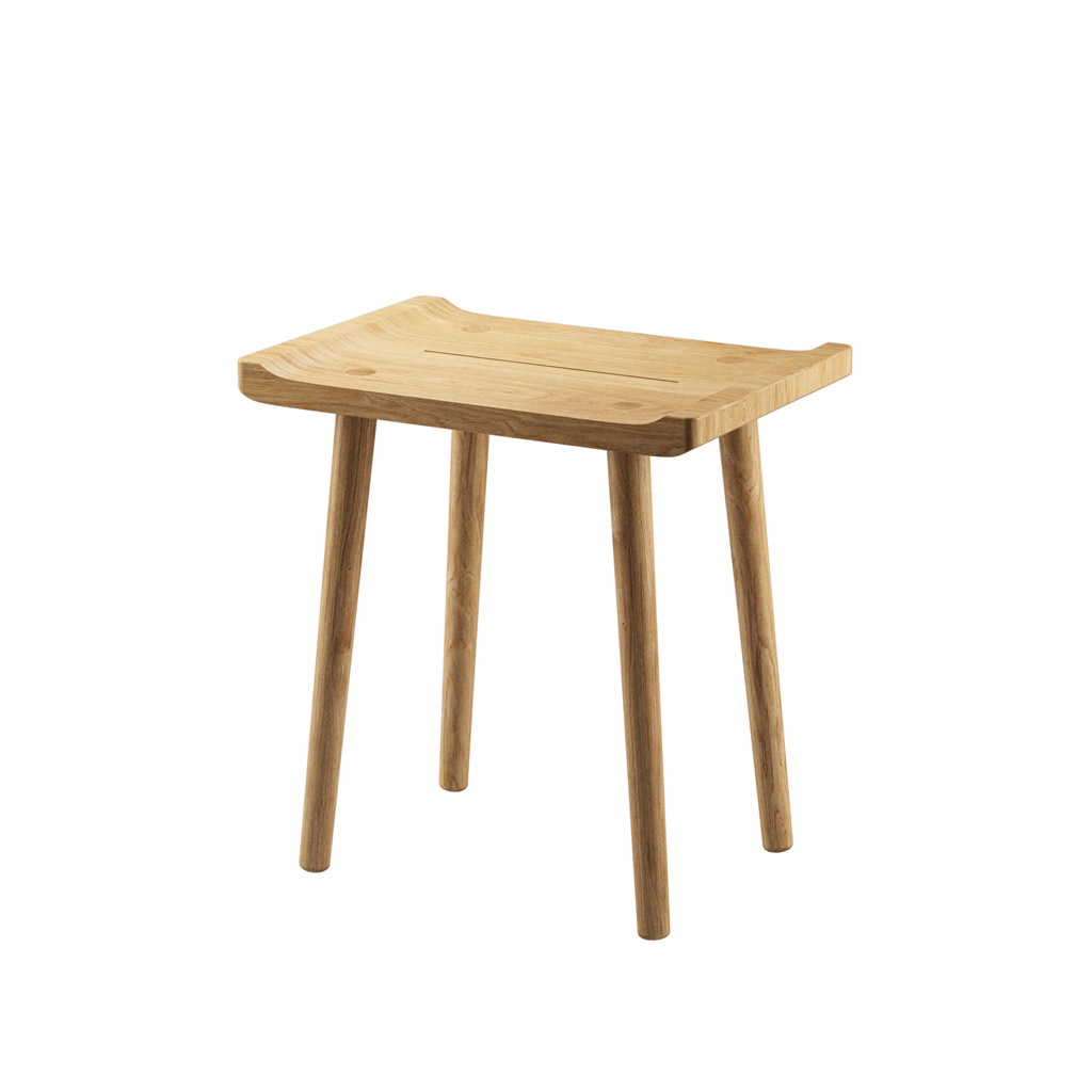 EKTA Living – Scala Stool – Hocker aus Eichenholz im dänischen Design