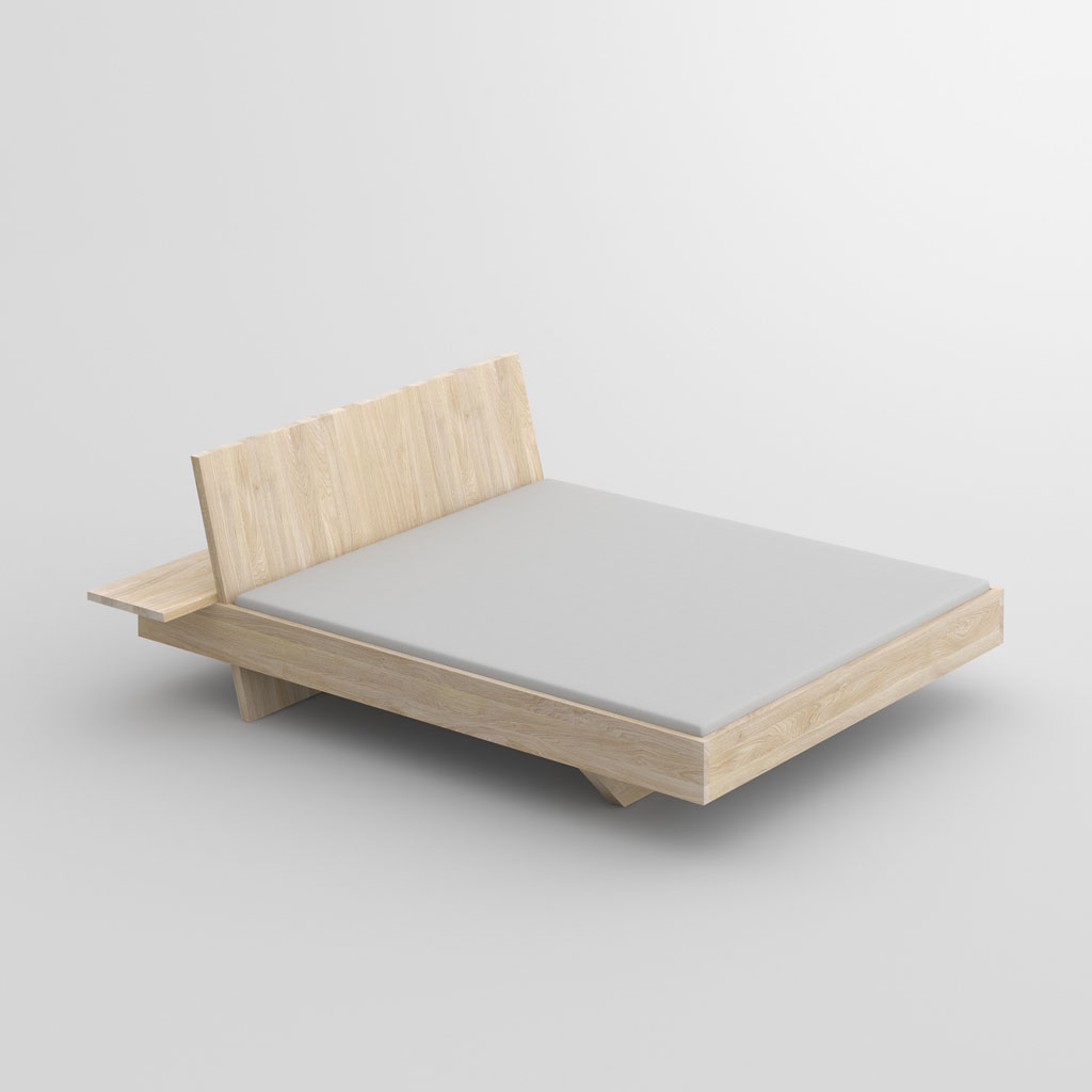 vitamin design – Somnia – schwebendes Designer Bett aus massivem Holz