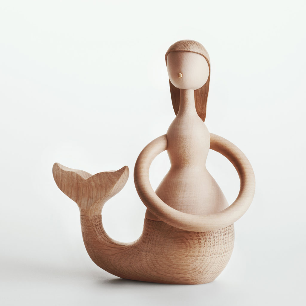 Architectmade – MERMAID – Meerjungfrau  aus Holz im dänischen Design