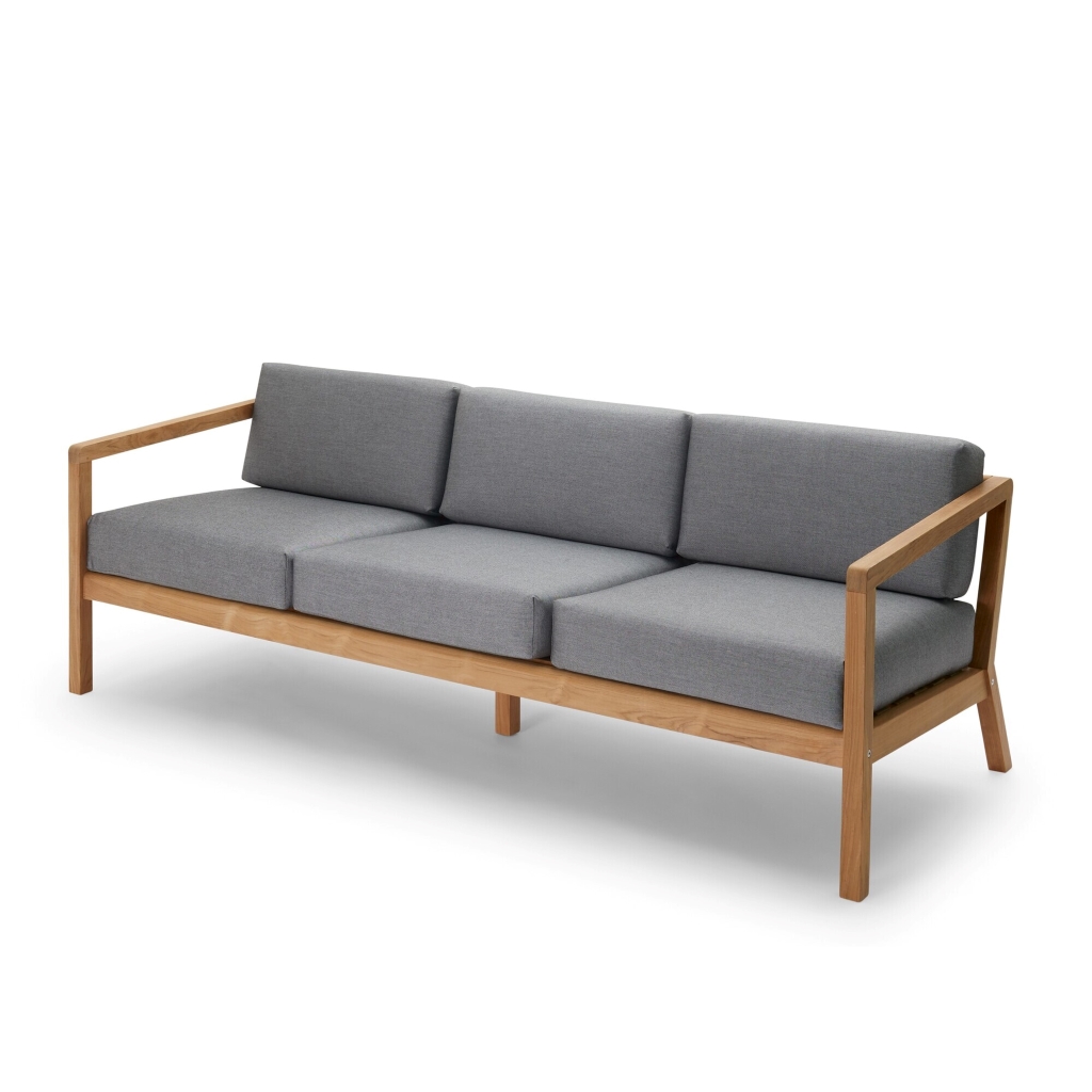 Skagerak – Virkelyst 3-Seater – 3-Sitzer Outdoor Sofa aus Teakholz