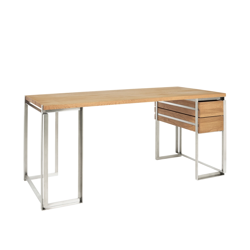 Kristina Dam – Outline Desk – Design Schreibtisch aus Holz & Edelstahl