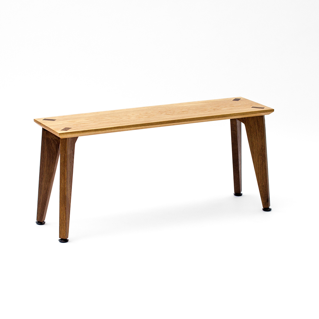 We Do Wood – Rank Bench – 90 cm kleine Sitzbank aus Holz für den Flur