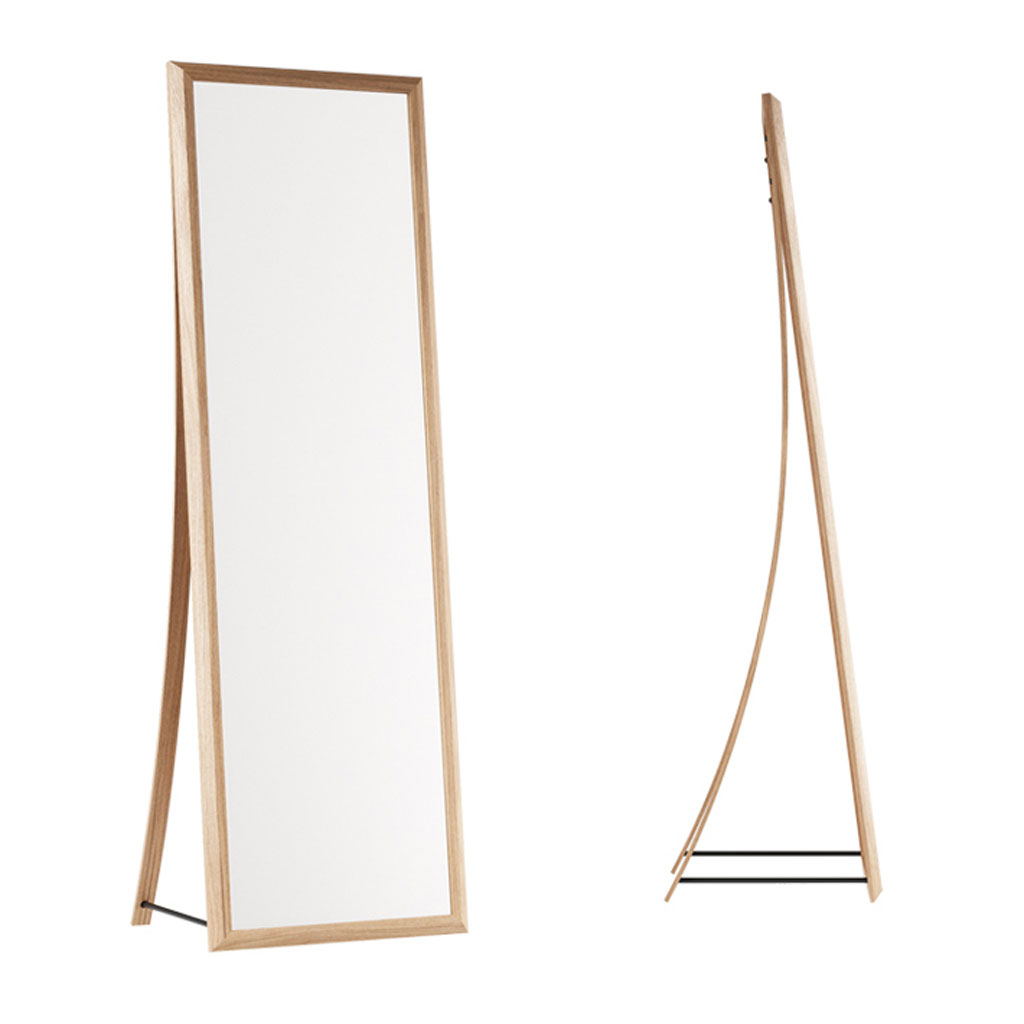 We Do Wood – Framed Mirror – großer Design Standspiegel aus Eichenholz