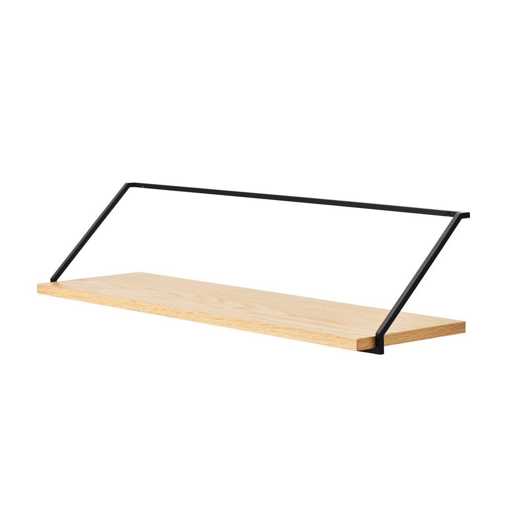 Audo Copenhagen – Rail Shelf – schlankes Wandregal aus Holz und Metall