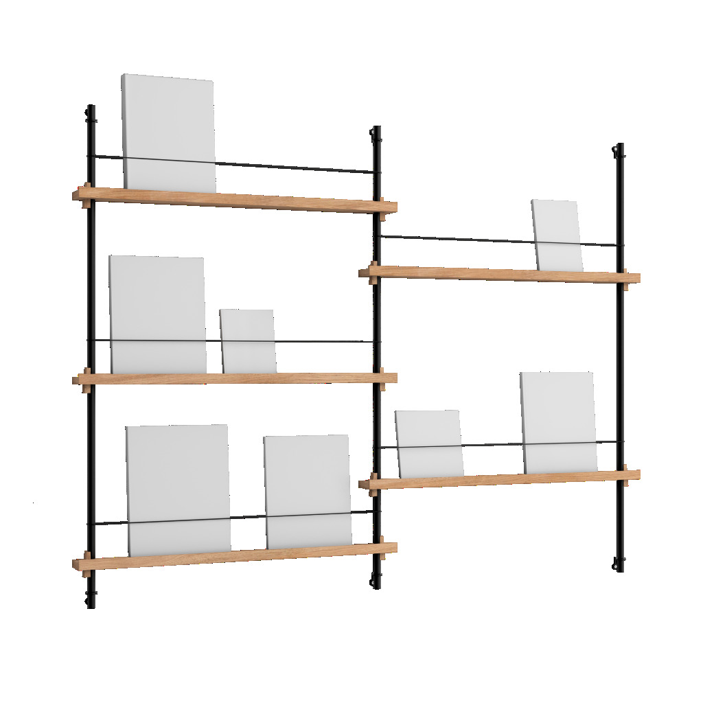 MOEBE – MAGAZINE SHELVING – flexibles Zeitschriftenregal für die Wand