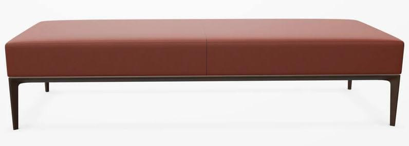 Jaan Bench 786-20 H1 Leder Elen Marron Unterplan 786 U1 Aluminium Matt Pulverbes…