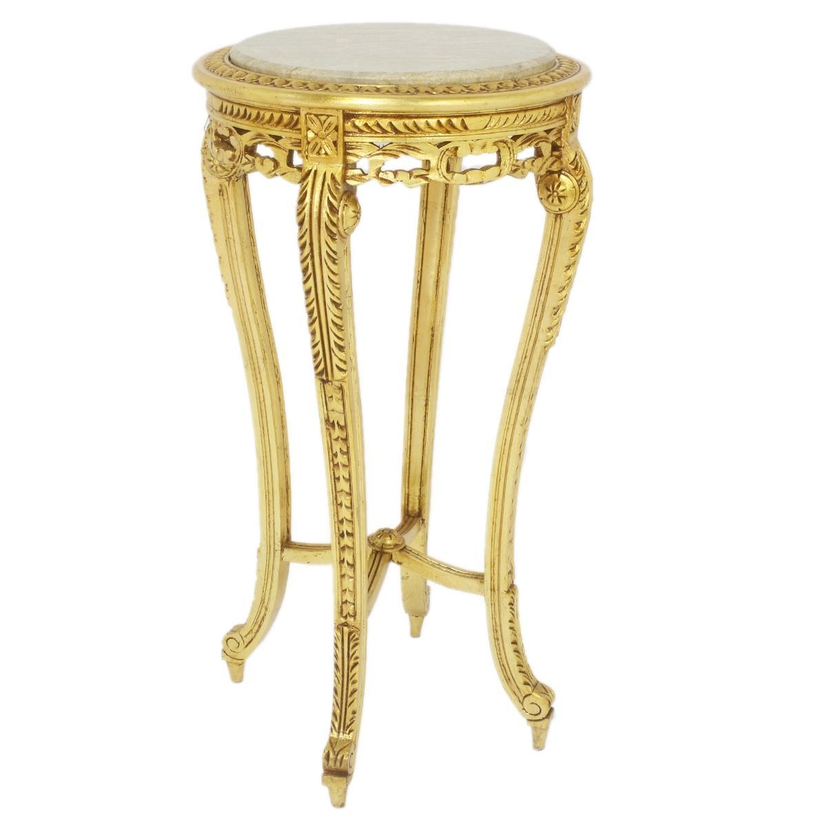 Barock Beistelltisch gold/creme