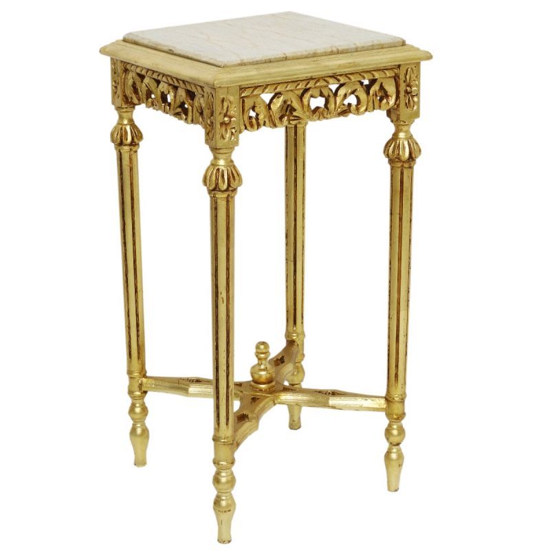 Barock Beistelltisch gold/creme