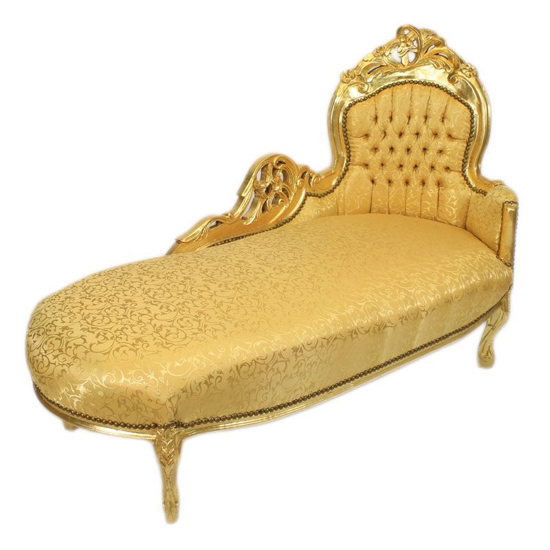 Chaise longue gold