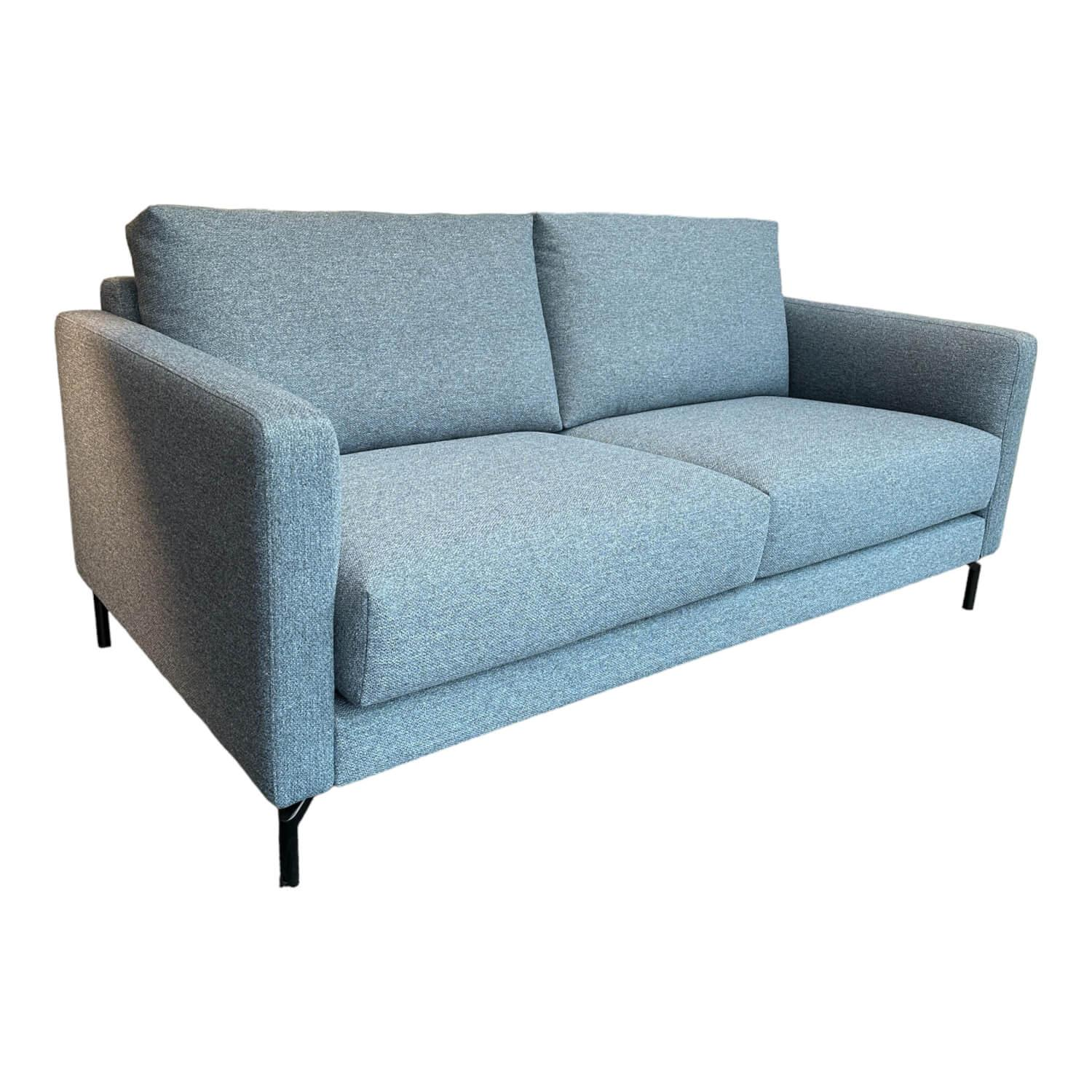 Sofa Tino Bezug Stoff Gavarni Blau Grau Mit Taschenfederkern