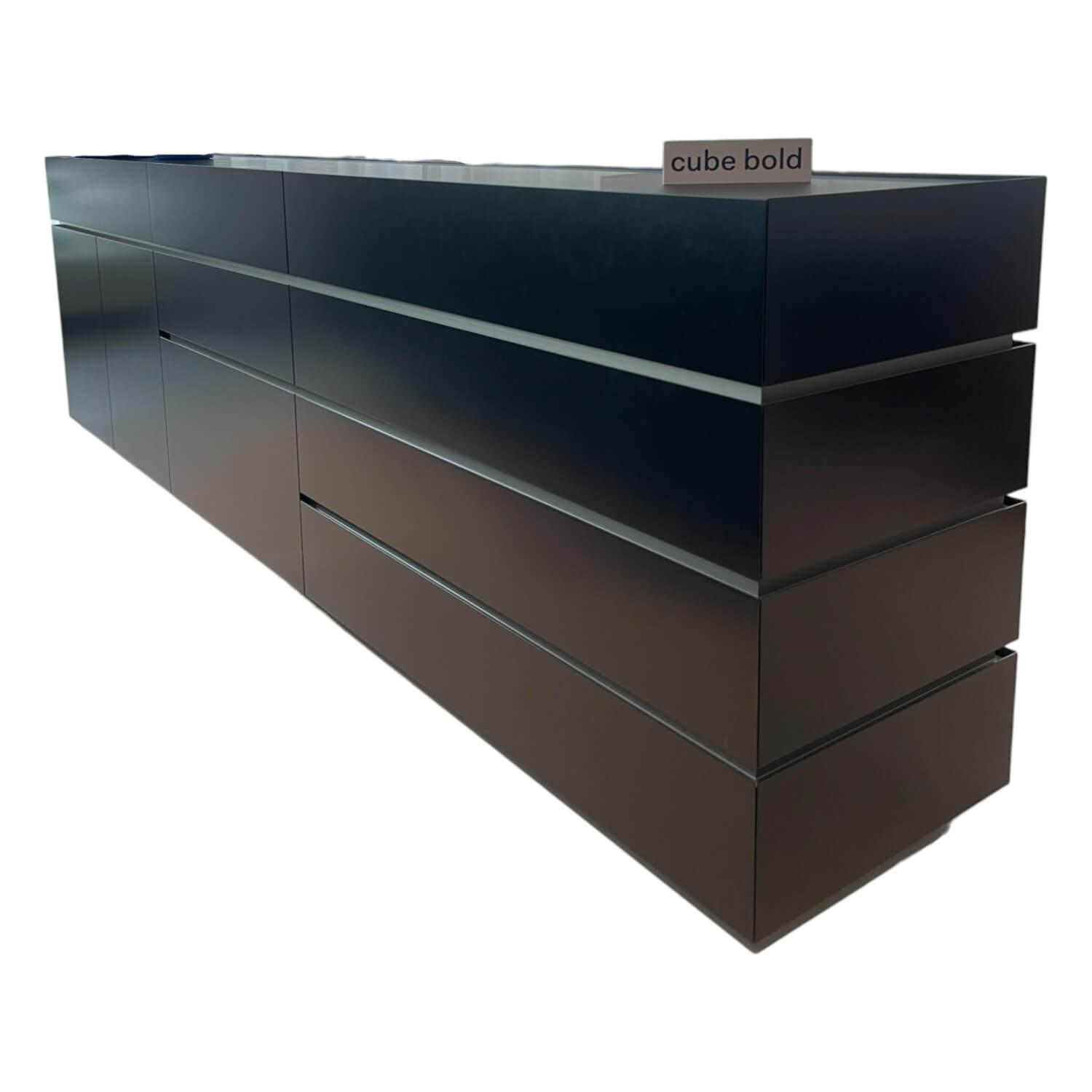 Raumteiler Sideboard Cube Bold M22 Onyxschwarz