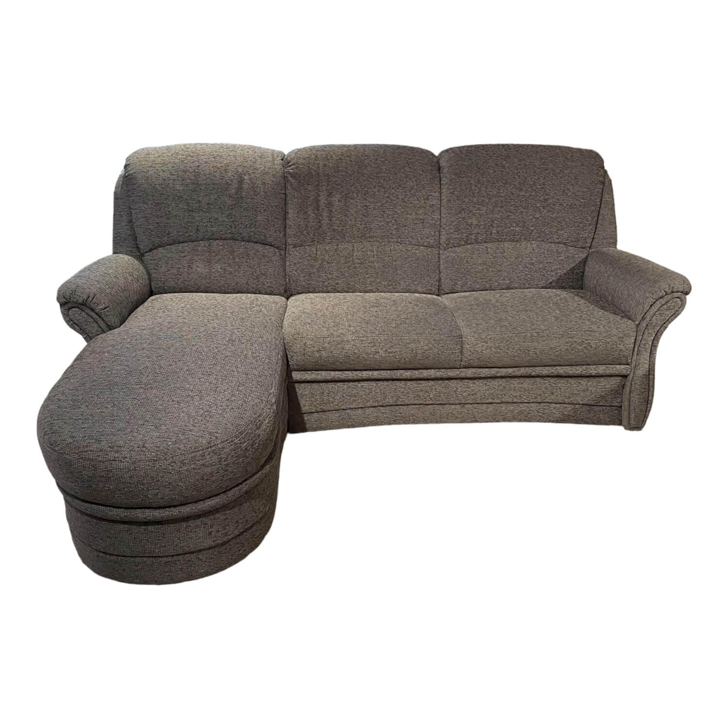 Ecksofa Aachen Stoff Q2 Uni Stein Grau