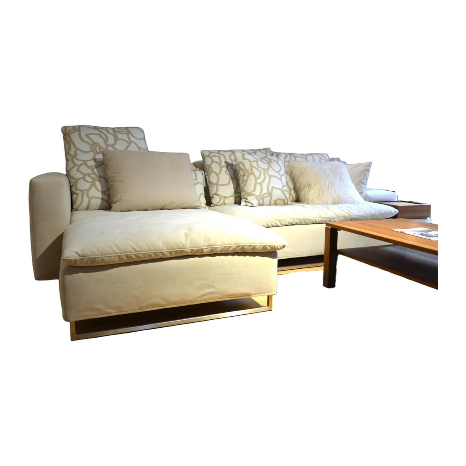 Sofa Isla Milan Stoff Hipo Natur Creme Schlaffunktion