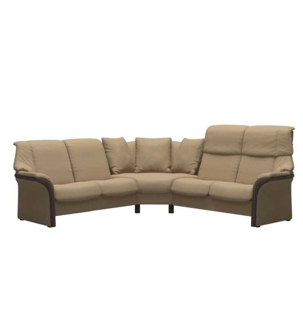 Ecksofa Eldorado 250×250 MC22LH Leder Paloma Sand