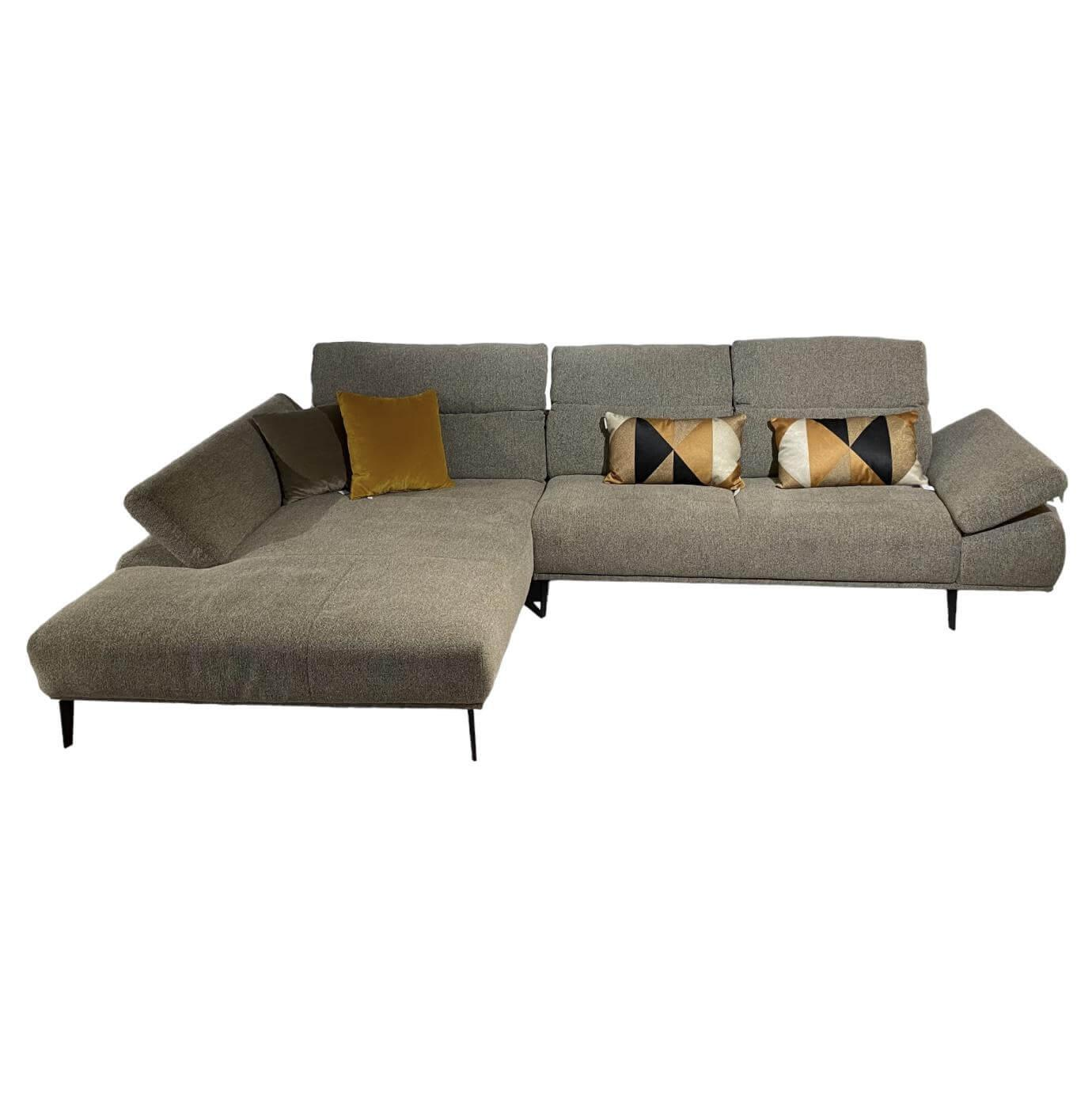 Ecksofa 24405 Stoff 3 Pepper S2298 Grau