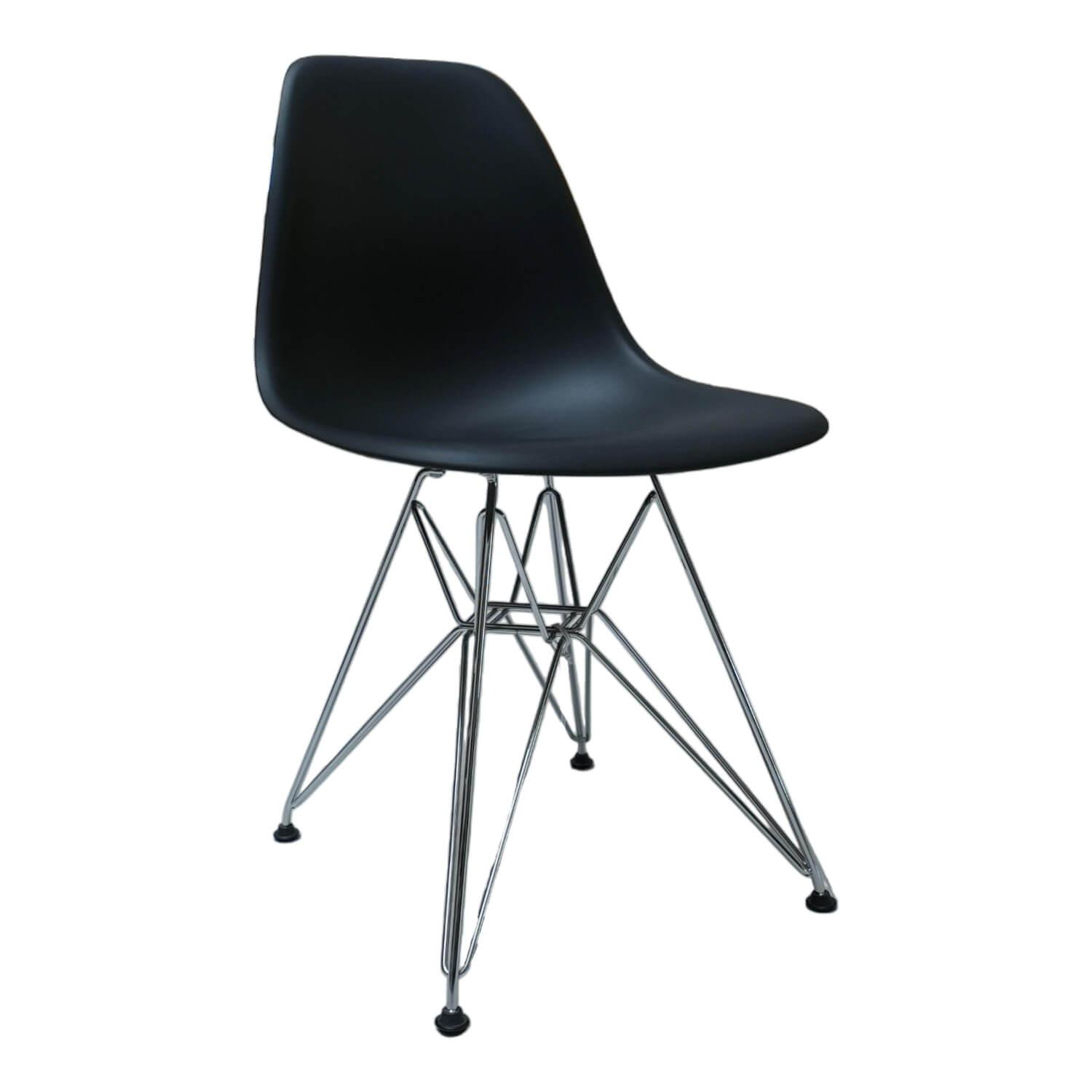 Eames Platic Sidechair DSR Drahtgestell Mit Verstrebungen Verchromt Sitzschalenf…