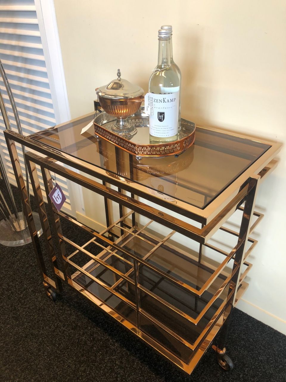 Teewagen Bar Trolley Gold