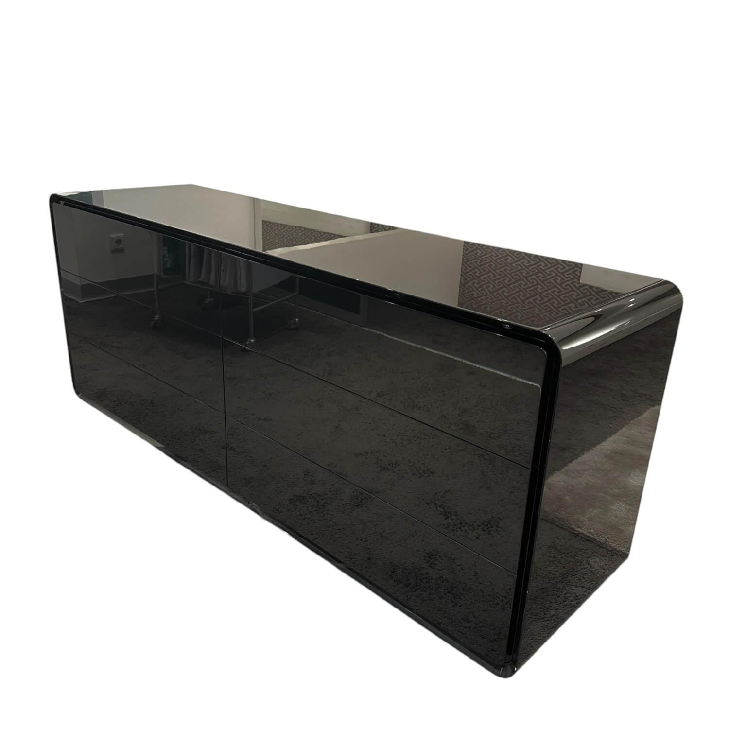 Sideboard Comod Lack Hochglanz Schwarz