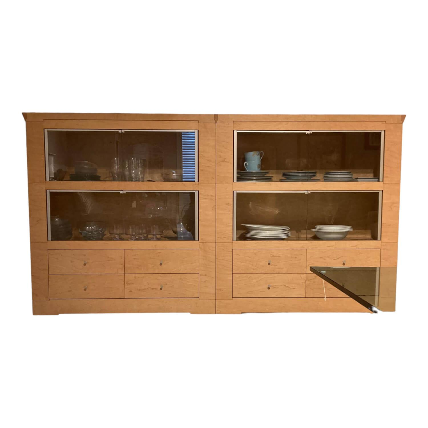 Sideboard Oli Ahorn Ton 28 Natur Matt Glas