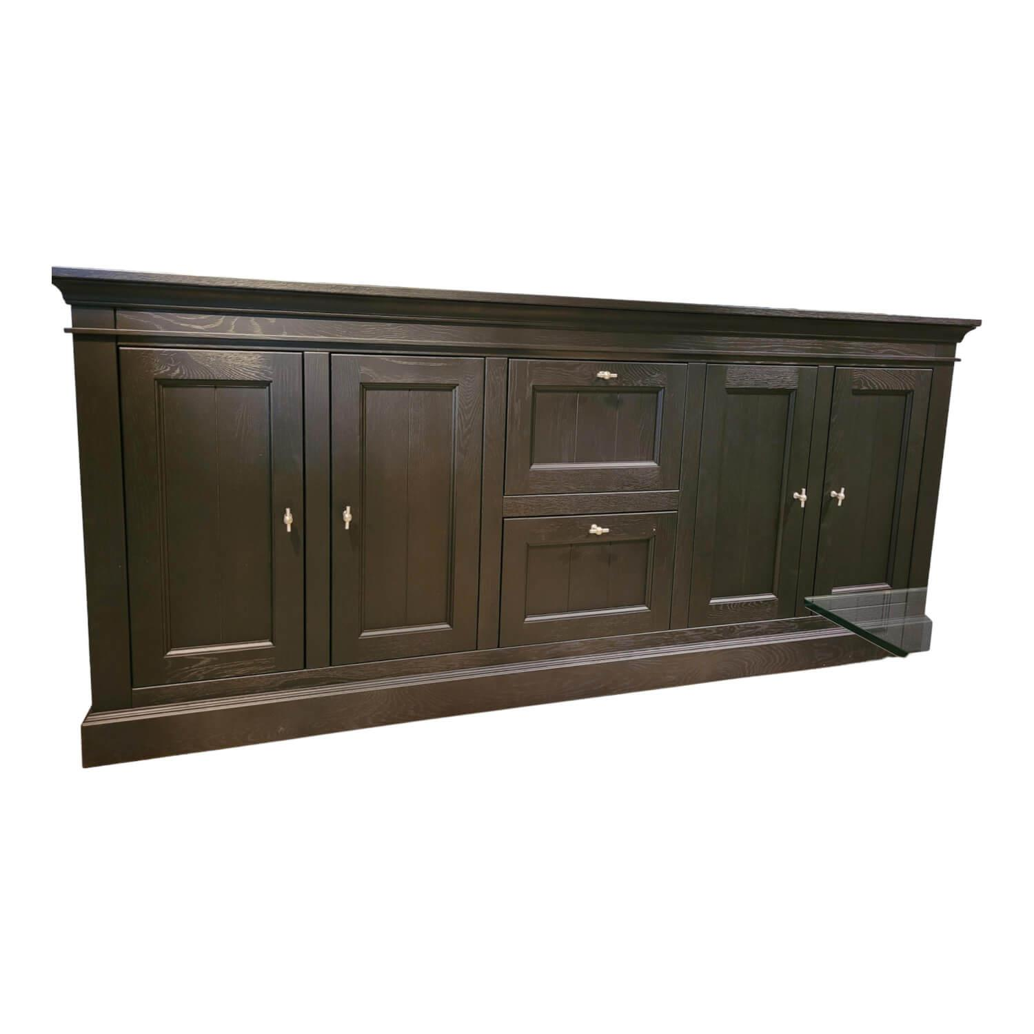 Sideboard Veluwe Eiche Massiv Schwarz